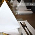 thumbnail image 6 of Gold Textiles Cloth Napkins 18x18 Inches White 12 Pack Dinner Napkins, Poly Cotton Soft & Reusable, 6 of 6