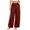 Wine plus size wide leg pants a1, variant on Bzdzmqm Women's Plus Size Wide Leg Elastic Waist Flowy Pants Summer Casual Lounge Solid Long Trousers Beach Workout, Red 3XL