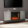 thumbnail image 3 of 54.25" Gray and White Modern Style Alexa Smart Electric Fireplace with Media Storage, 3 of 3