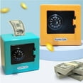thumbnail image 2 of Mini Bank Money Box Retro Atm Rotating Password Cash Coins Saving Box Bank Safe Box Automatic Deposit Banknote Christmas Gift, 2 of 9