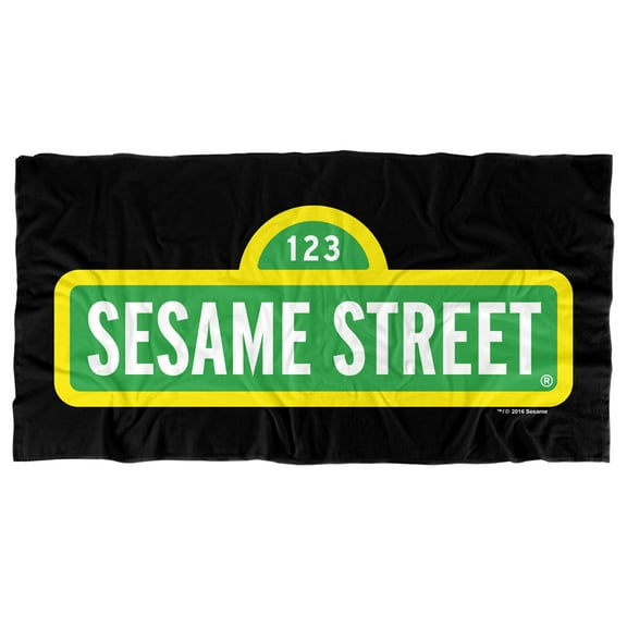 Sesame Street Logo Officially Licensed Beach Towel 30' X 60'
