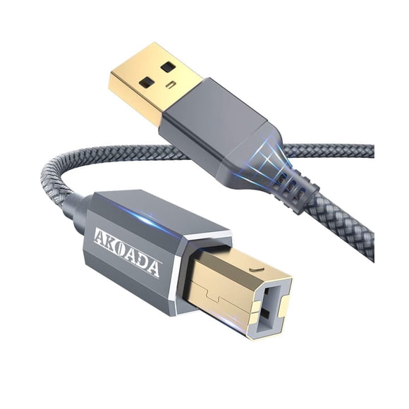 Cable de impresora AkoADA USB 2.0 tipo A macho a B macho, 6 m