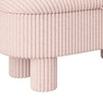 thumbnail image 5 of Christopher Knight Home 43" Modern Storage Ottoman Bench, Corduroy Upholstered Lift-Top Seat, Pink, 5 of 9