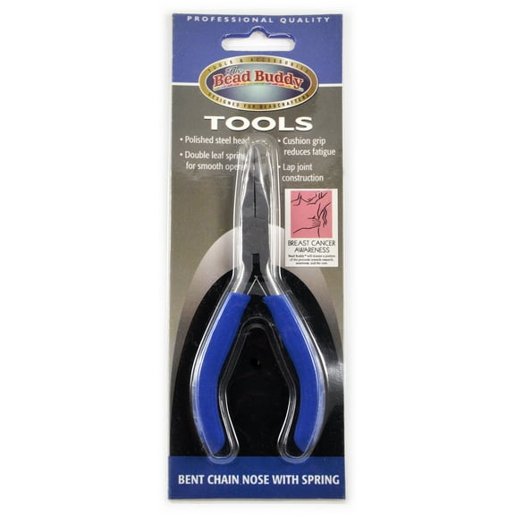 Bead Buddy Bent Chain Nose Pliers