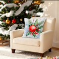 thumbnail image 5 of NWOKYZGH 1Pc Christmas Pillow Covers Xmas Tree Vintage Decorative Throw Pillow Covers 17x17 Pine Tree Holly Berry Pillow Case Cushion Case for Holiday New Year Decoration Couch Sofa, 5 of 6