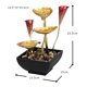 thumbnail image 3 of Fuente de agua de mesa Cascada Escritorio LED Iluminado Luz cálida con flujo de agua circular Lotus Decorativo para oficina SPA Inicio Inauguración de Soledad Fuente de mesa, 3 of 3