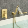 thumbnail image 2 of Rainlex Rainlex One-Handle 1-Spray Setting Brushed Gold Bathtub Shower Faucet, 2 of 11