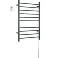 thumbnail image 3 of Ancona Novara Dual 10-Bar Wall Mount Towel Warmer, Matte Black, 3 of 7