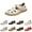 Grey, variant on Women's hook and loop fastener casual shoes Soft sole beach shoes with foot arch pad