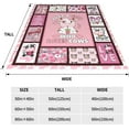 thumbnail image 3 of Cow Blanket for Girls Just A Girl Who Loves Cows Throw Blanket Funny Pink Stuff Animal Plush Blanket Fleece Cartoon Cute Cow Gifts for Kids Adults Soft Warm Cozy Flannel for Couch Bed Sofa 50"x40", 3 of 6