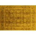 thumbnail image 1 of Ahgly Company Machine Washable Indoor Rectangle Oriental Yellow Traditional Area Rugs, 8' x 10', 1 of 4