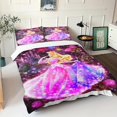 thumbnail image 2 of Princess, Anime Rapunzel Mermaid Ariel Bedding Set for Teens, Cartoon Pattern, 3D Print Duvet Cover, 2 of 5