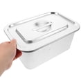 thumbnail image 3 of CIMAXIC Storage Bins with Lids for Kitchen 1Pack Silver Compost Bin Rectangular Shape for Households, 3 of 7
