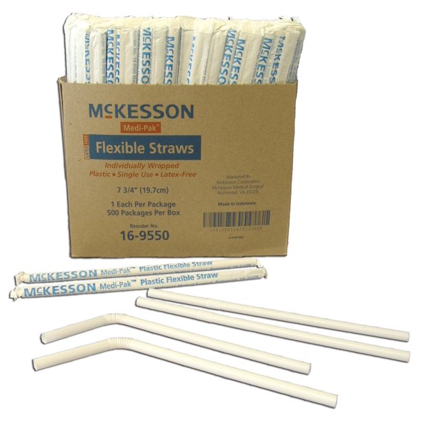 Straw, Plastic Flex Wrap Lf (Units Per Case 10000)