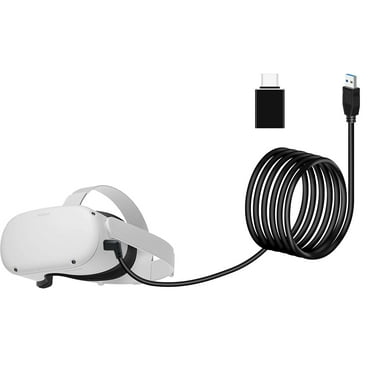 Orzero 16ft /5m Replacement Oculus Link Cable for Oculus Quest 2 / Quest, 5Gbps USB 3.2 Gen 13A High Transfering Data Speed with USB-C to USB-A Adapter for PC (Improved The Connector)