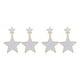 thumbnail image 4 of Guardurnaity 2 uds pendientes de gota de estrella de doble abalorio joyería para mujer colgante de moda accesorios de declaración colgantes Blanco 2piezas, 4 of 6