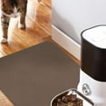 thumbnail image 6 of Hiroekza Premium Silicone Pet Feeding Mat 20 x 14 inch - Waterproof, Non-Slip for Cats & Dogs - Easy Clean Durable Diner Pad Brown, 6 of 6