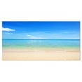 thumbnail image 2 of Calm Waves at Tropical Beach - Seashore Photo Canvas Print, 2 of 3