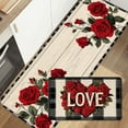thumbnail image 4 of Carpet Kitchen Mat Set 2 Piece Home Winter Floor Decoration for Kitchen Area Textile Rugs and Mats, 4 of 4
