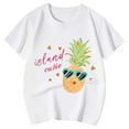 thumbnail image 4 of HNMKIU T-Shirt à Manches Courtes Imprimé Mignon pour Filles - Adorable Haut à Col Rond pour Usage Quotidien et Activités, 4 of 4