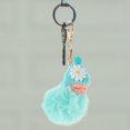 thumbnail image 3 of Plush Ball Keychain Baby Doll Key Ring Pendant Decor Beautiful Plush Ball Decor for Bag Key (Mint Green), 3 of 9
