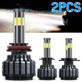 thumbnail image 2 of H4/H7/H11 LED Headlight Bulbs 2Pcs LED Headlight Conversion Kit 6000K White Car Headlamps IP67 Waterproof Headlight Bulbs, 2 of 11