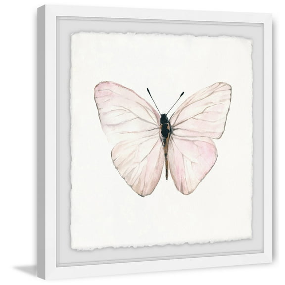 Marmont Hill Translucent Pink Wings Framed Wall Art