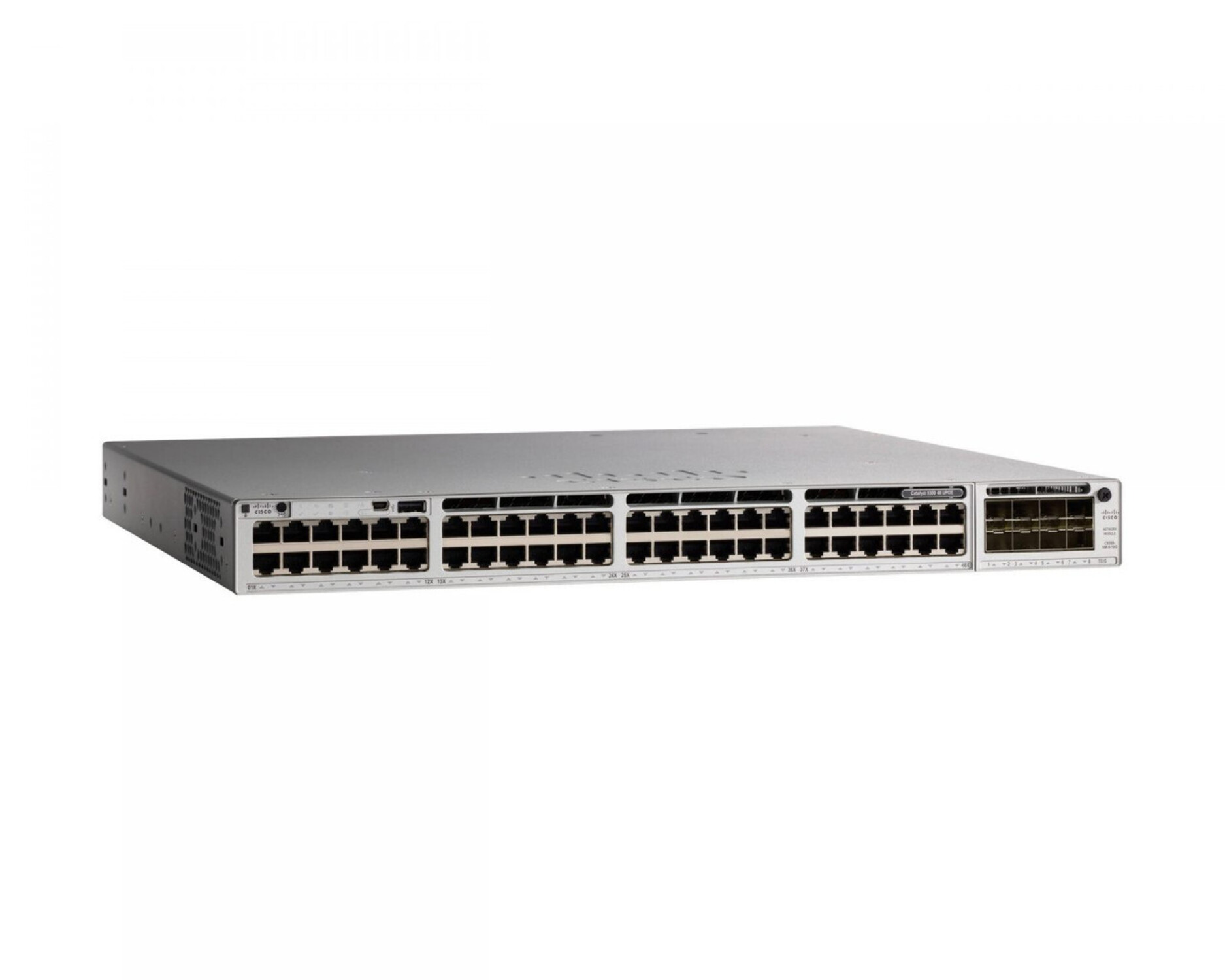 Cisco WS-C3850-48P-L 3850 48-Port PoE+ Switch – Refurbished – Dual AC, Rack Mount, C3850-NM-4-1G Module Included