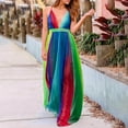 thumbnail image 1 of TIMIFIS Robe d'Été Décontractée Ample pour Femme, Longue, Sans Manches, Fendue, Robes Maxi, Robes d'Invitée de Mariage, Robe d'Été à Fleurs, Robes de Plage, Décontractée, Robe T-Shirt Décontractée -, 1 of 6