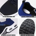 thumbnail image 4 of Deago Men's Walking Running Tennis Shoes Mesh Breathable Cushioned Non Slip Athletic Sports Gym Work Comfortable Sneakers, 4 of 8