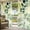 Green, variant on 2 Panels Outdoor Curtains for Patio Waterproof 54"x84" Navy Blue Leaves Weatherproof Privacy Outsides Curtains, Summer Botanical Farmhouse Watercolor Leaf Grommet Thermal Drapes for Cabana Porch