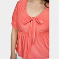 thumbnail image 3 of Blusa Roman Fashion 1780 Coral Talla Extra, 3 of 5