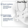 thumbnail image 5 of DeerValley Ultra-Slim Bidet Attachment for Toilet with Dual Nozzle,Non-Electric Self Cleaning Fresh Water Sprayer Bidets Toilet Seat for Feminine and Posterior Wash, White（DV-1B0095）, 5 of 8