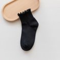 thumbnail image 1 of Calcetines de mujer de primavera y verano blancos con mocasines calcetines cortos estilo japonés zapatos pequeños de cuero calcetines de pelo negro, 1 of 6