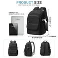 thumbnail image 4 of Simple Backpack for School Teenagers Aesthetic Backpack, Black Backpack for Women School Backpack for College Men Bookbags for Teens, Lightweight Book Bags Waterproof Casual Daypack School Bag, 4 of 9
