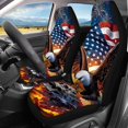 thumbnail image 2 of HUISEFOR Eagle Skull Car Seat Cover Set 4 Pieces Breathable Front and Back Seat Covers Protectors Elastic Polyester Easy to Installation Universal Fit for Most Cars SUVs, 2 of 6