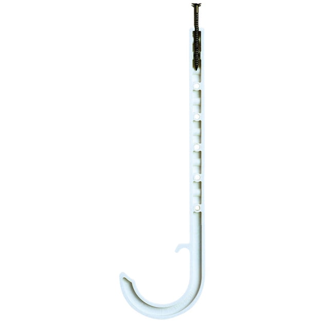 Perchero para tubos Sioux Chief HangStuff, ABS, blanco, 1/2 pulgadas, paquete de 4