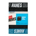 thumbnail image 2 of Hanes Boys Boxer Brief Underwear, 5-Pack, Moves Anti-Chafe, Moisture-Wicking, Black, 2 of 7