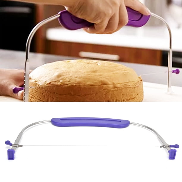 Cortador de pasteles ANGGREK nivelador ajustable con alambres de acero inoxidable y antideslizante