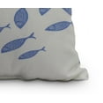 thumbnail image 2 of Simply Daisy, 14" x 20" Escuela Blue Decorative Coastal Outdoor Pillow, 2 of 2