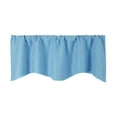 thumbnail image 2 of Flmtop Solid Color Through Rod Short Curtain Home Room Balcony Kitchen Window Valance, 2 of 10