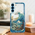 thumbnail image 3 of Case For Samsung Galaxy S24 S20 S21 FE S22 S23 Ultra A32 A33 A50 A52 A53 A73 A54 A14 Soft Cover Japanese Landscape Waves, 3 of 5