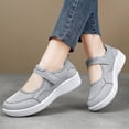 thumbnail image 1 of Commforr Comfy Shoes, Walking Shoes Women, Women's Arch Support Walking Shoes, Breathable Wide Toe Box Nursing Work Shoes for Plantar Fasciitis, Comfortable Non Slip Orthopedic Sneakers, Light Gray, 7, 1 of 6