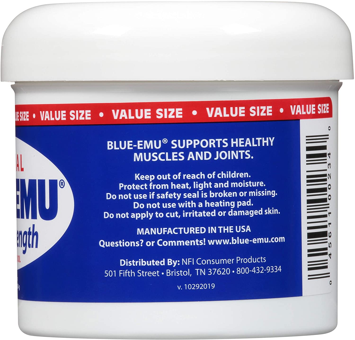 Blue-Emu Original Super Strength Muscle Joint Soothing Cream 4 oz