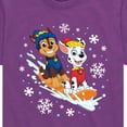 thumbnail image 3 of Paw Patrol - Chase Marshall Sledding - Toddler And Youth Short Sleeve Graphic T-Shirt, 3 of 7