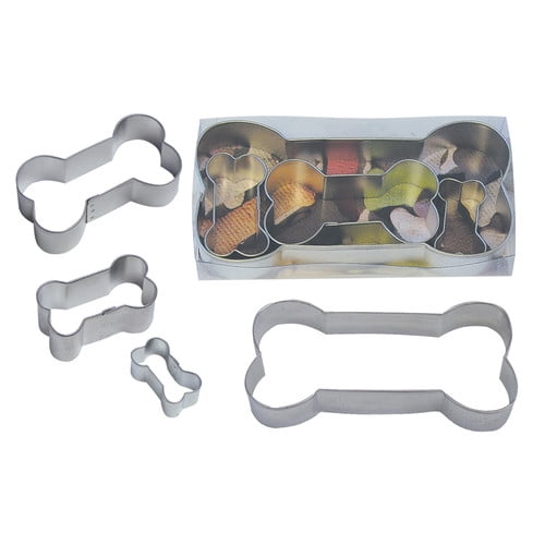 R & M International Corp. Dog Bone 4 Piece Cookie Cutter Set