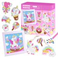 thumbnail image 1 of Children Rhinestone Painting, Improve Creativity Parent Child Interaction Rhinestone Painting Key Chain  for DIY, 1 of 8