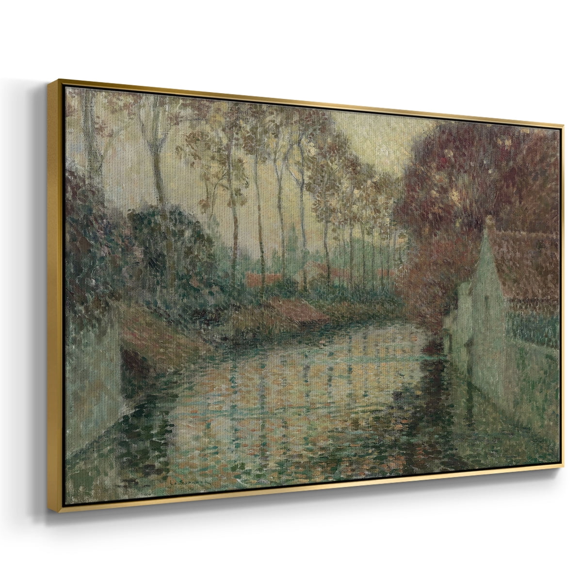 Vintage Landscape-CCCXXV By Wexford Home Framed in Gold Wood Gallery Wrapped Canvas 25 in. x 37 in.