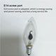 thumbnail image 4 of Bombilla De Luz De Punta De Llama Bombilla De Luz De Vela De Llama Realista Luz Intermitente Bombilla De Luz De Punta De Llama Con Boca De Tornillo E14 Para Interior Hogar Hotel Restaurante 10Pcs C35 Yuarrent HA016492-00, 4 of 7