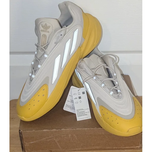 Ad-id-as Ozelia Men's Aluminum Bold Gold Sneakers -Size 13